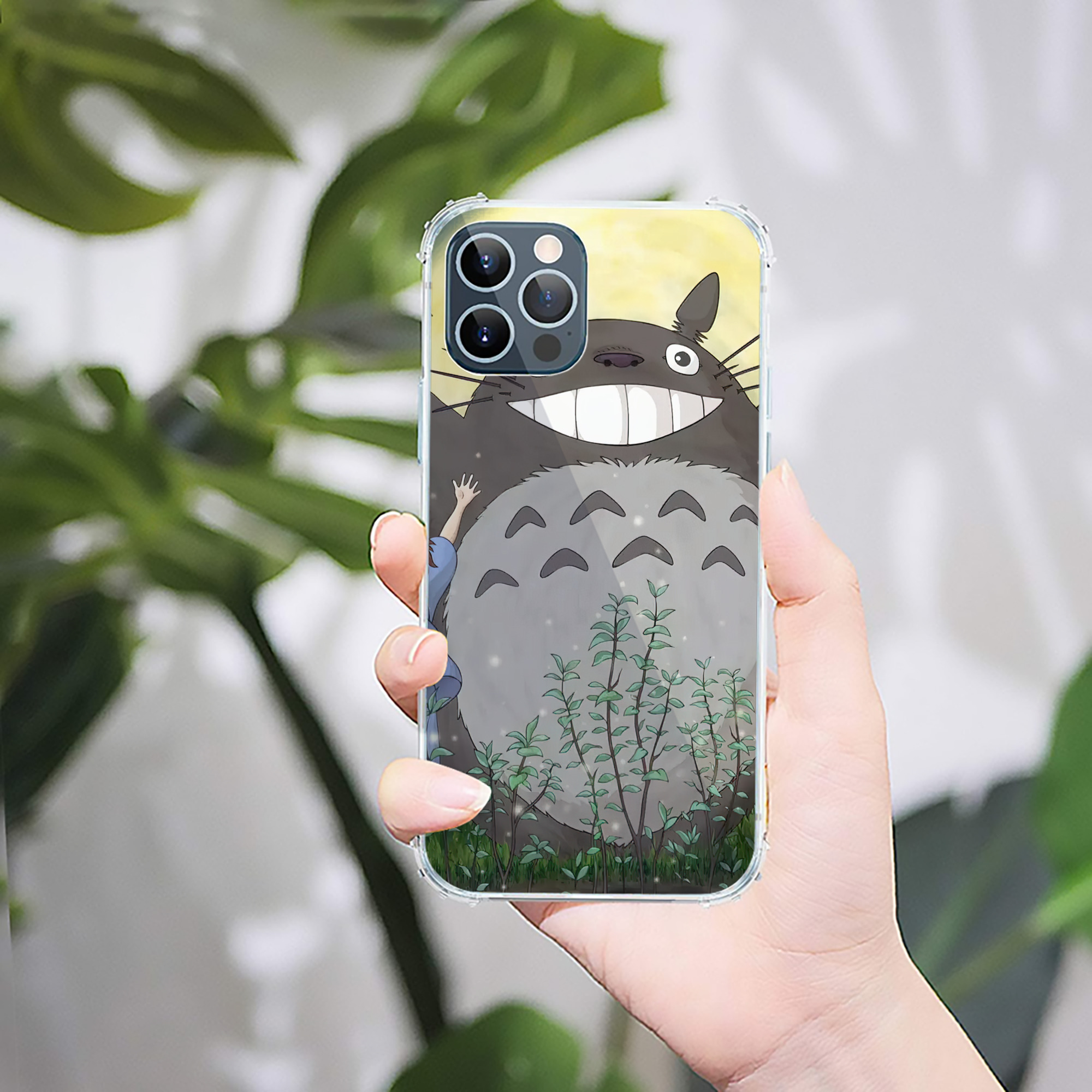 （画像用） となりのトトロ 草壁メイ 草壁サツキ My Neighbor Totoro Satsuki Kusakabe Mei Kusakabe 【iPhone 12シリーズ対応】透明スマホケース（クリアソフトケース）